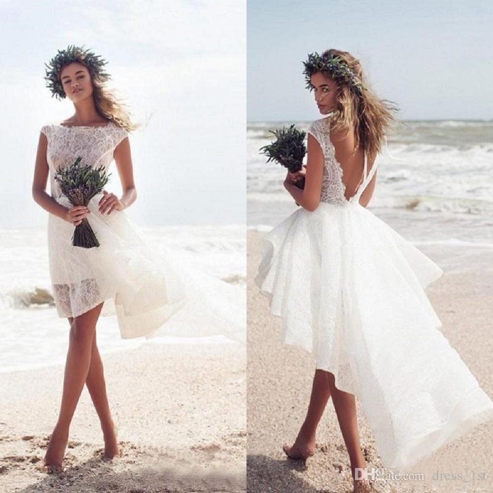 short beach wedding dress