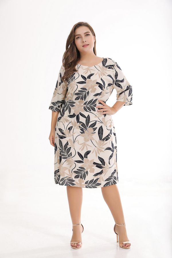 Floral Dress for Plus Size Womens