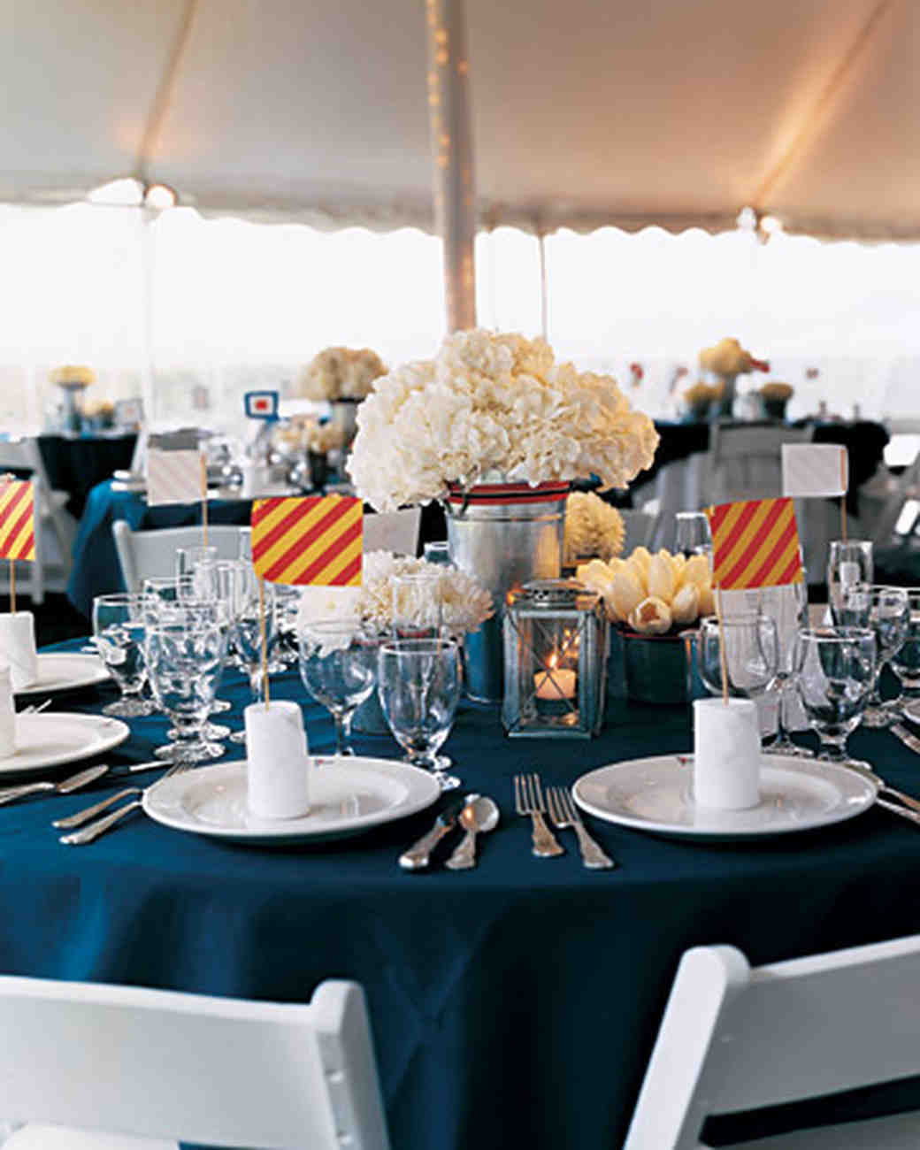 Nautical Table Decorations for Wedding Ideas